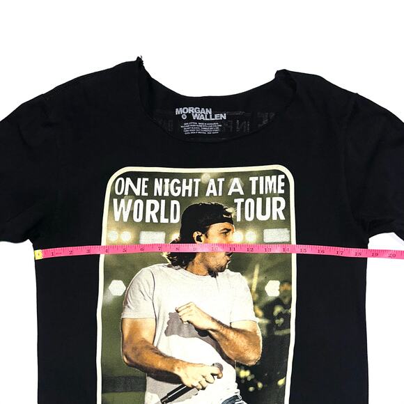 Morgan Wallen One Night At A Time World Tour T-Shirt Size Medium *Altered* - Picture 7 of 9